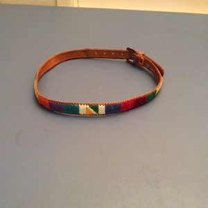 Multicolor Patterned Women's Belt